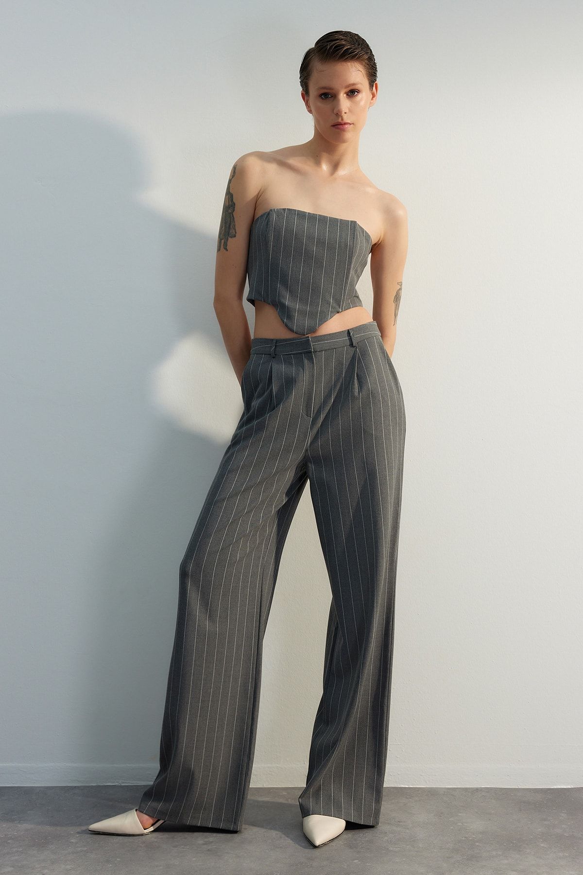 Trendyol Collection Bluse Mehrfarbig Figurbetont QV8159