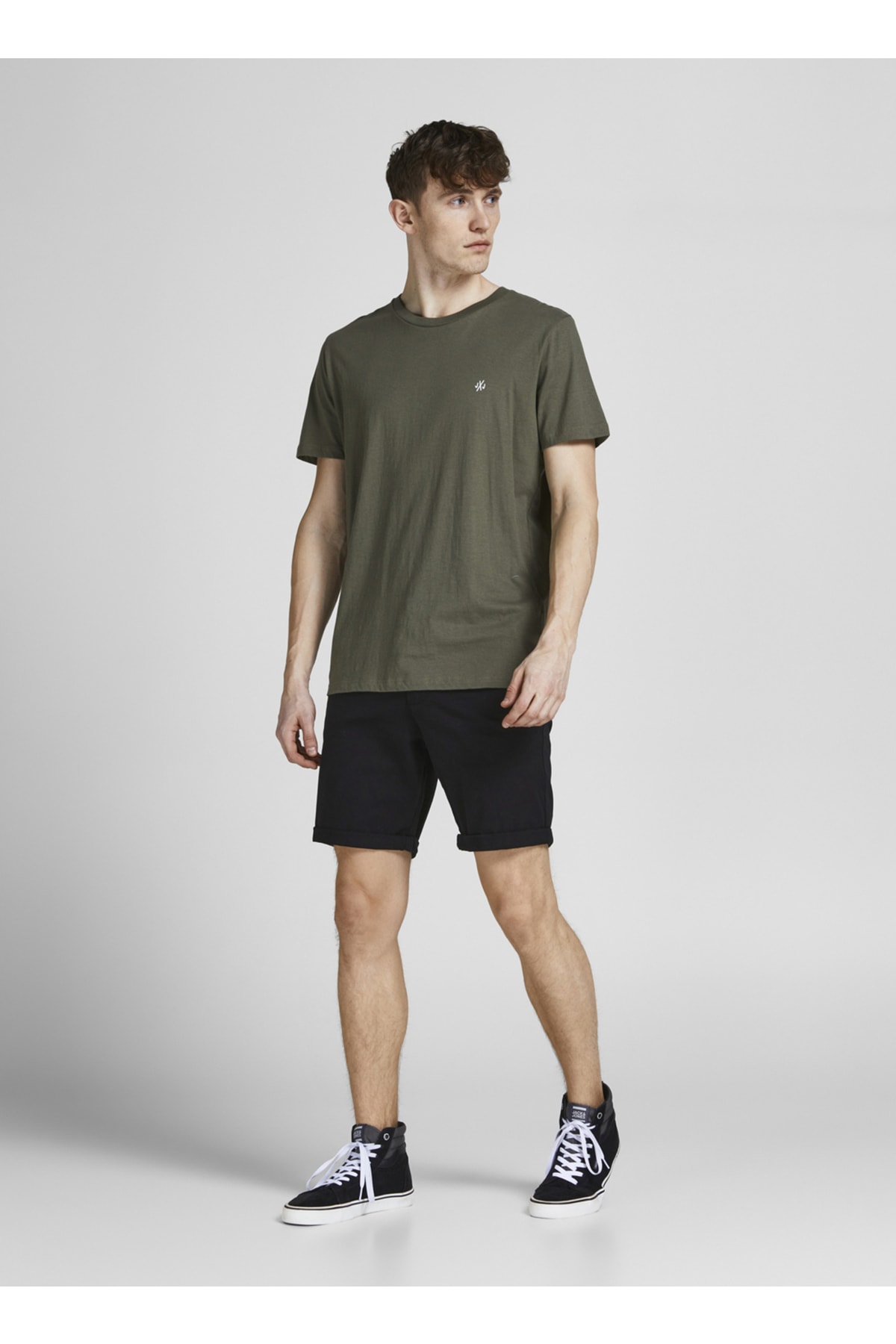 شلوارک مردانه استاندارد مشکی ۱۲۱۸۲۵۴۹_jpstdave شلوارک Jjchino جک اند جونز شلوارک برمودا Jack & Jones