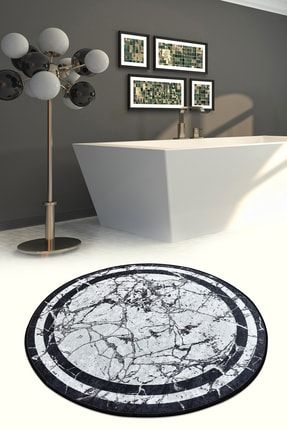 Marmor Djt Çap 100 cm Banyo Halısı Paspas Seti 8682125947006