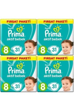 Prima Bebek Bezi 8 Beden Numara 17 Kg 31 Li 3 Paket 93 Adet Trendyol