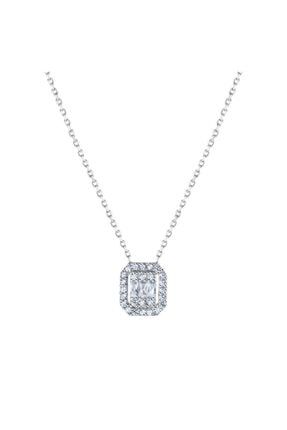 So Chic Creative Diamond Tektas Rose Gold Gumus Kolye Trendyol