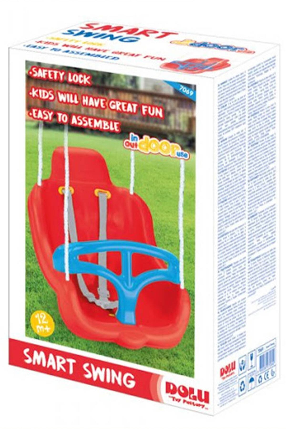 Dolu Unisex Kırmızı Kolay Kurulum Güvenlik Kilitli Büyük Salıncak 7069 fotoğrafı 2 (önizleme)