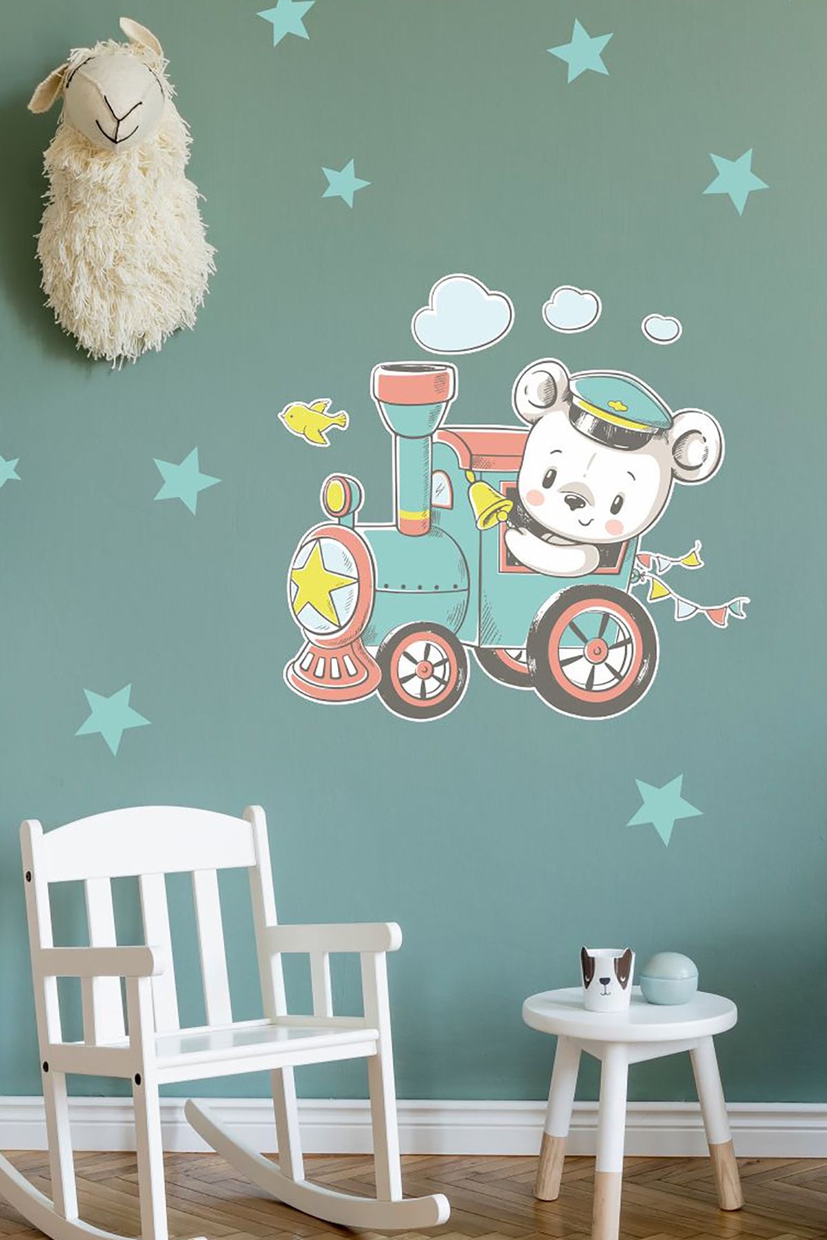 Tugibu Tatli Ayicik Bebek Odasi Duvar Sticker Seti Trendyol