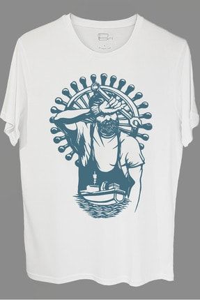 Unisex Beyaz Tasarım T-Shirt D1