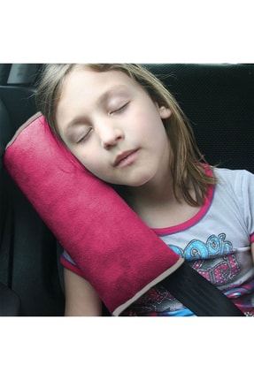 Svava Araba Ici Cocuk Emniyet Kemeri Uyku Pedi Kirmizi Oto Aksesuar Trendyol