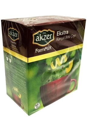 Akzer Formmix Extra Karışık Bitki Süzen Poşet Çay 60x2gr Mixed Herbal Tea 120gr akzer_cay_extra