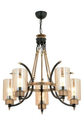 Platin Aydinlatma Pa 3 Lu Siyah Eskitme Hilal Camli Modern Salon Avize Trendyol