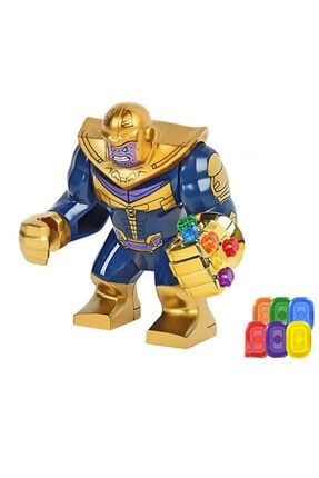 Unisex Thanos Mini Figür Lego Infinity War + Sonsuzluk Eldiveni 6 Sonsuzluk Taşı Seti Oyuncak PRA-957711-3905
