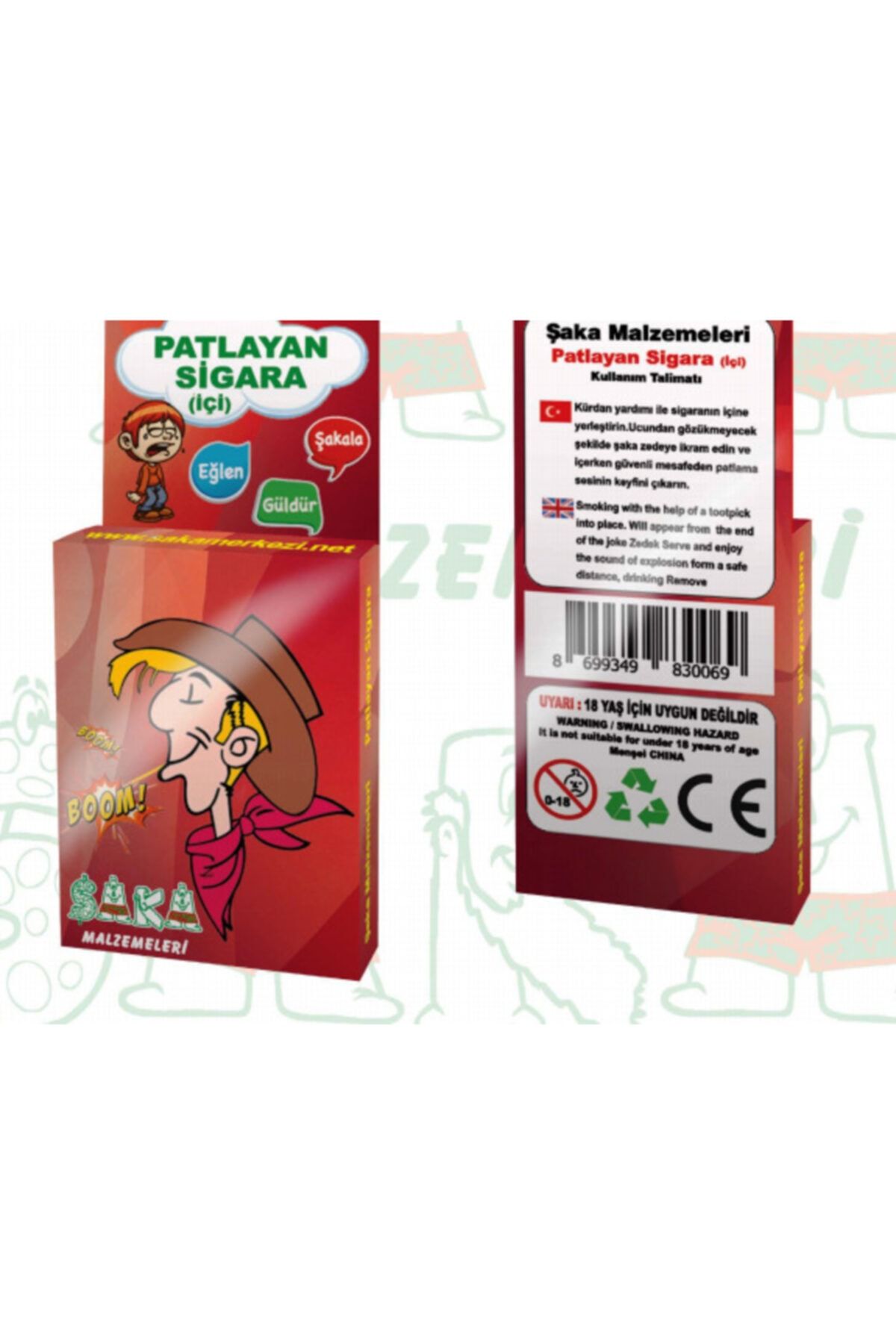 elif saka malzemesi patlayan sigara