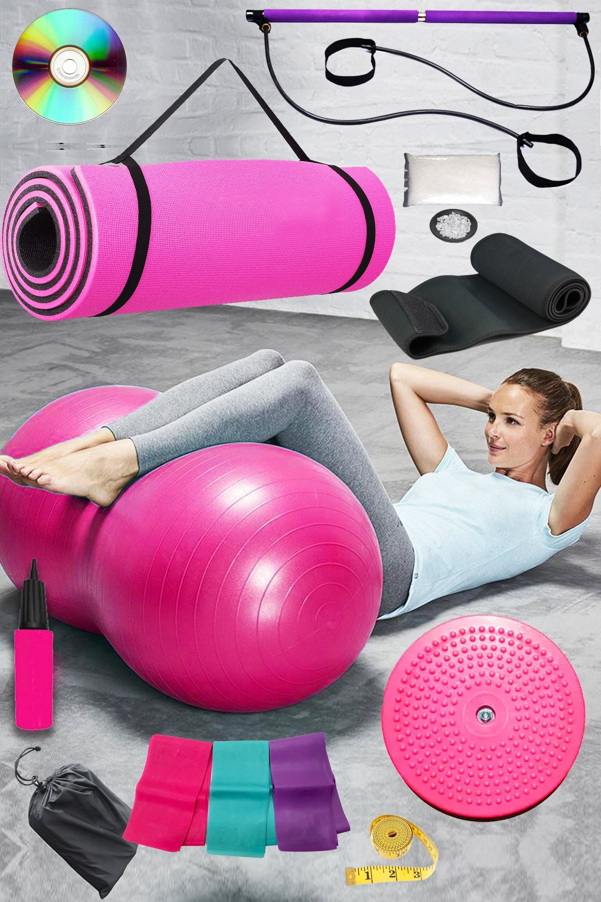 Jet Fistik Pilates Topu Seti 1 6 Cm Pilates Minderi 3 Lu Plates Lastigi Bandi Plates Studio Bari Top Set Fiyatlari Ozellikleri Ve Yorumlari En Ucuzu Akakce