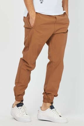 Denim Republic Erkek Taba Naylon Jogger Pantolon Trendyol