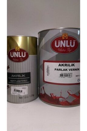 Unlu Akrilik Mat Vernik 3kg Vernik Lake Boya Sertlestirici 0 60 Kg Trendyol