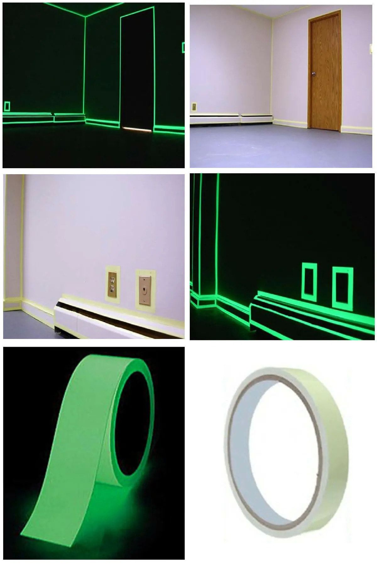 Mobee Bandă Reflectorizantă Verde Fosforescentă De 4 Metri Care Dă Lumină În Întuneric - One Size