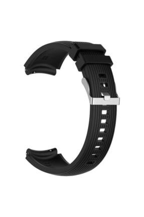 Samsung Galaxy Watch 42mm (20mm) Krd-18 Akıllı Saat Kordonu Çizgili Silikon Kayış Bileklik Kordon38