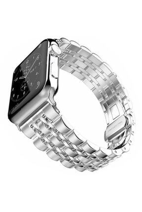 Apple Watch 42mm Krd-14 Metal Kordon Kayış Bileklik Akıllı Saat Kordonu Kordon50