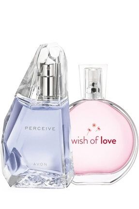 Perceive Edp 50 Ml - Wish Of Love Edt 50 Ml Kadın Parfümü Seti ELİTKOZMETİK-0011