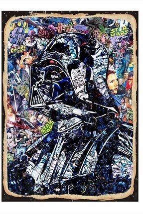 Star Wars Karakterleri Art Mdf Poster 50cm X 70cm dikey-20846-50-70