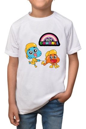 Gumball- Beyaz Çocuk - T-shirt T-5 gumball-yetiskin-5