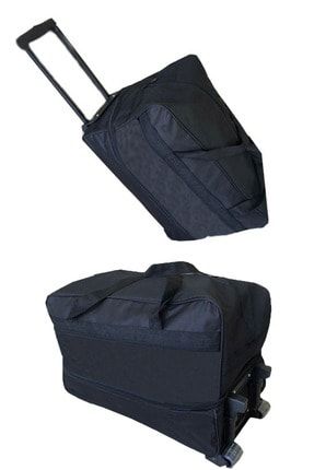Siyah Çekçekli Büyük Boy Bavul ASKGRC000393