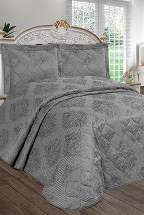 Karaca Home Infinity Geo Antrasit Cift Kisilik Yatak Ortusu Set Trendyol