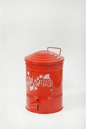 Schafer Metal Pedalli Cop Kovasi 3 Litre Kirmizi 71142 1