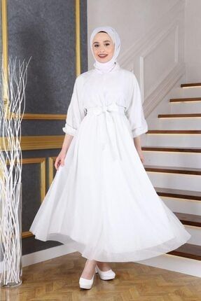 الموثوقية حكمة يبكي beyaz tul tesettur elbiseler