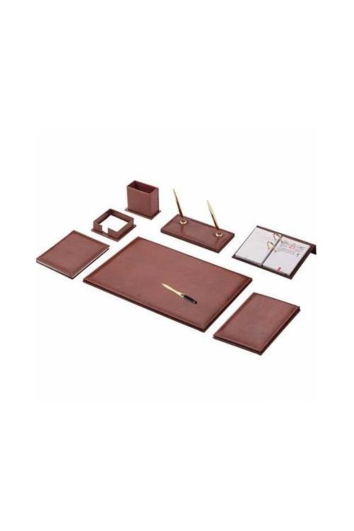 Gülpaş 261 Suni Deri Klasik Sümen Takımı 9 Parça Kahve G261