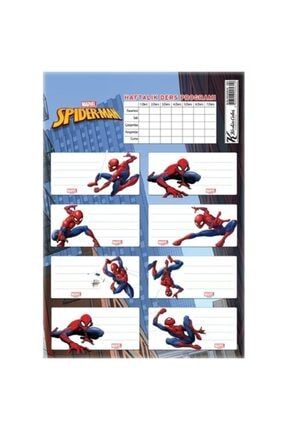 Okul Etiketi Spiderman Ders Proğramlı 3 Yaprak 220130-6 0000043005310