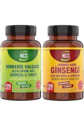 ® Berberis Vulgaris 120 Tablet Kırmızı Ginseng Extract 120 Tablet ncsginbrb240tbx
