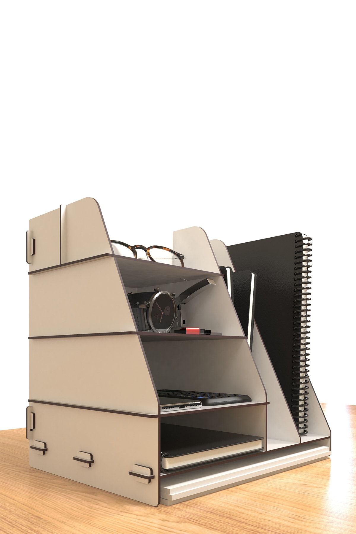 KUK Design-Document Shelf Desktop Organizer Organizer 3