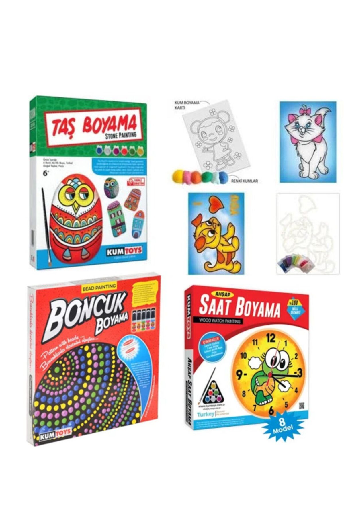 Redka Kumtoys Kumtoys Boyama Seti Tas Boyama Kum Boyama Boncuk Boyama Saat Boyama Trendyol