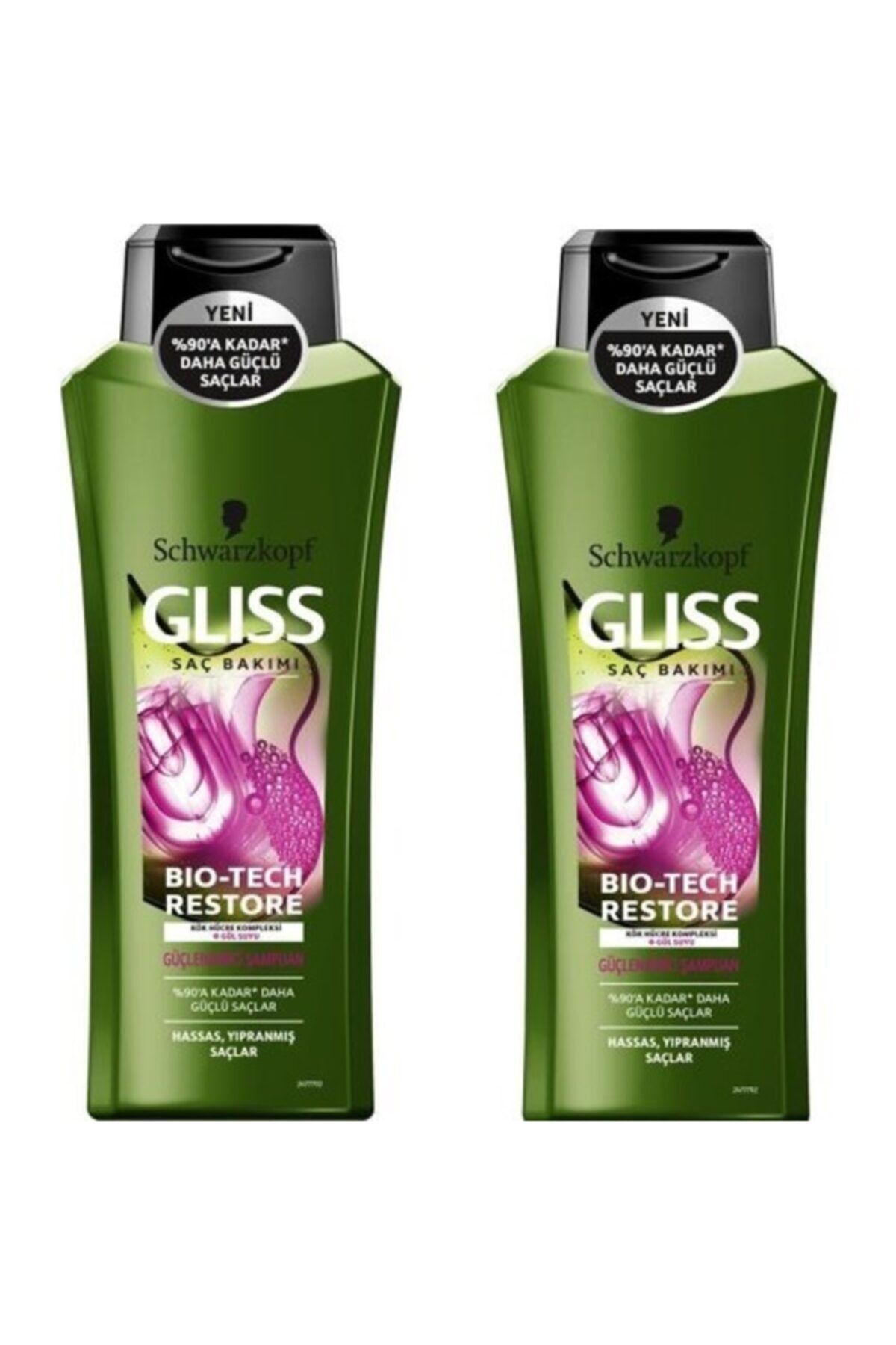 Gliss-Bio Tech Restore 525 ml Shampoo - 2 Pieces 1