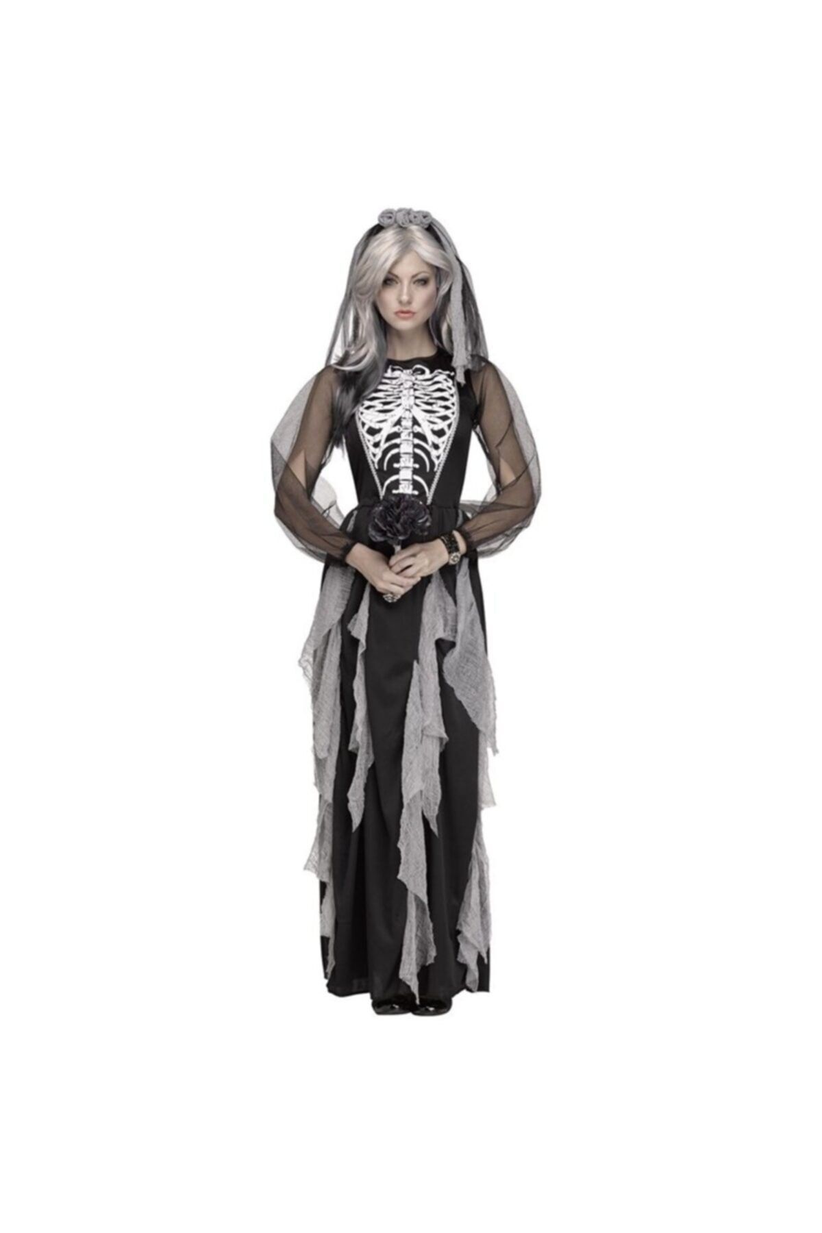 کاستوم اسکلت زنانه لباس هالووین ترسناک