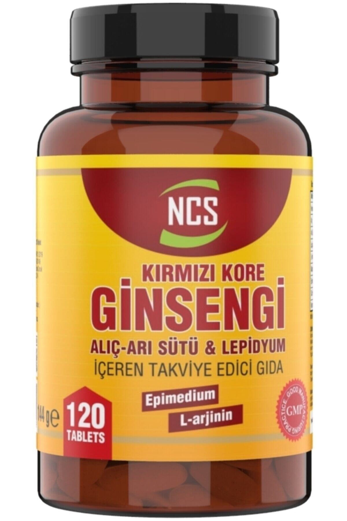 NCS Korean Red Ginseng 120 Tablet Alıç Arı Sütü Coenzyme Maca Root L Arginin Erkeklere Özel Formül