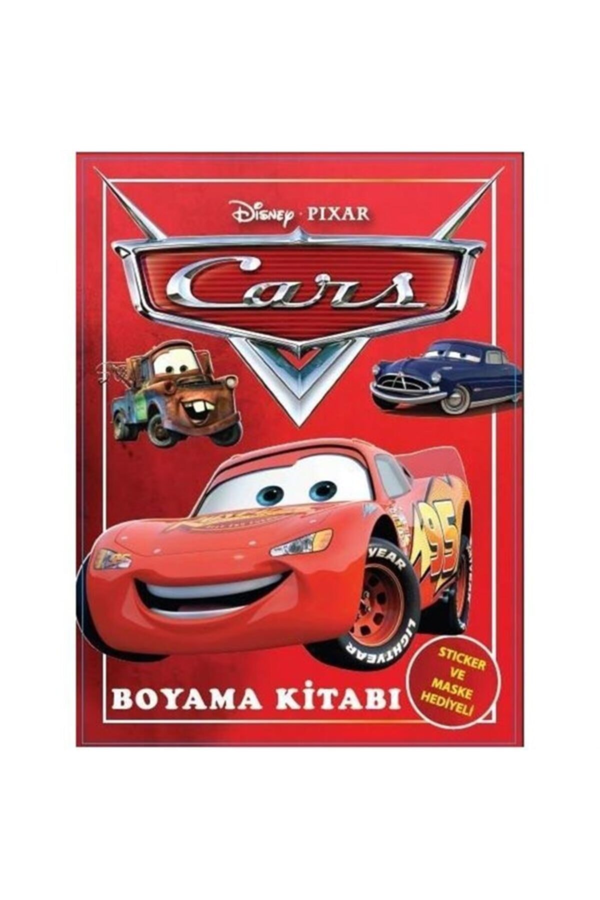 Partiveparti Cars Arabalar Boyama Kitabi Sticker Maskeli 5 Adet Trendyol