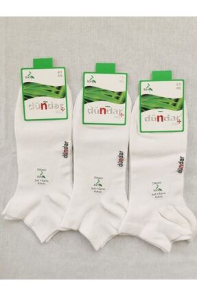 Plus Dikişsiz Bambu Beyaz Çorap 3 'lü LTS.DND.010