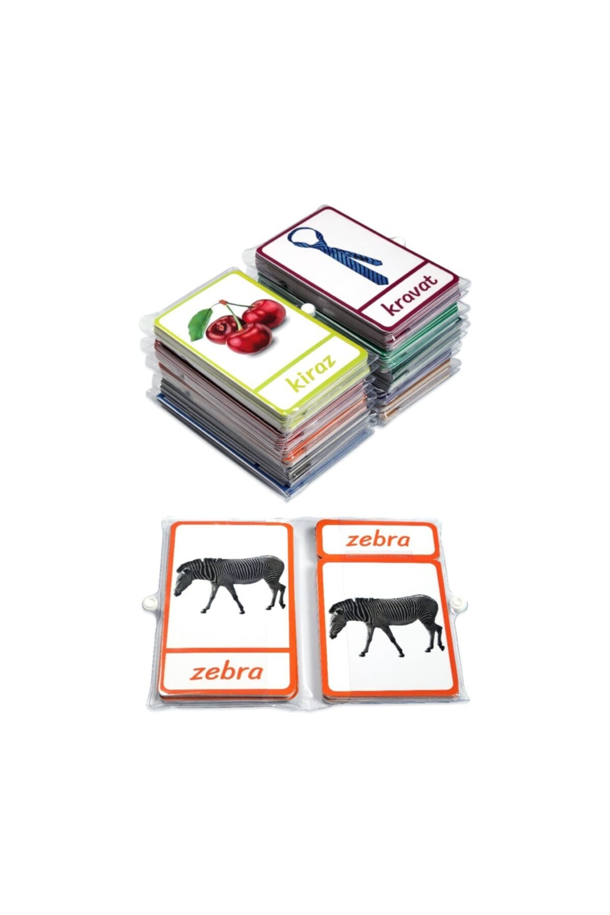 Meraklı Zebra Montessori Üç Parçalı Eşleştirme Kartları - Meyveler Seti fotoğrafı 4 (önizleme)