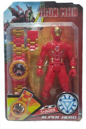 Iron Man Saat Ve Işıklı Figür Oyuncak Seti OYFL01237