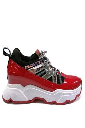Kadın Kırmızı Gizli Dolgu Sneaker YN-M1000