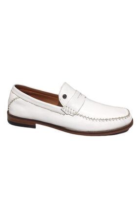 Erkek Beyaz Loafer Ayakkabı 5651