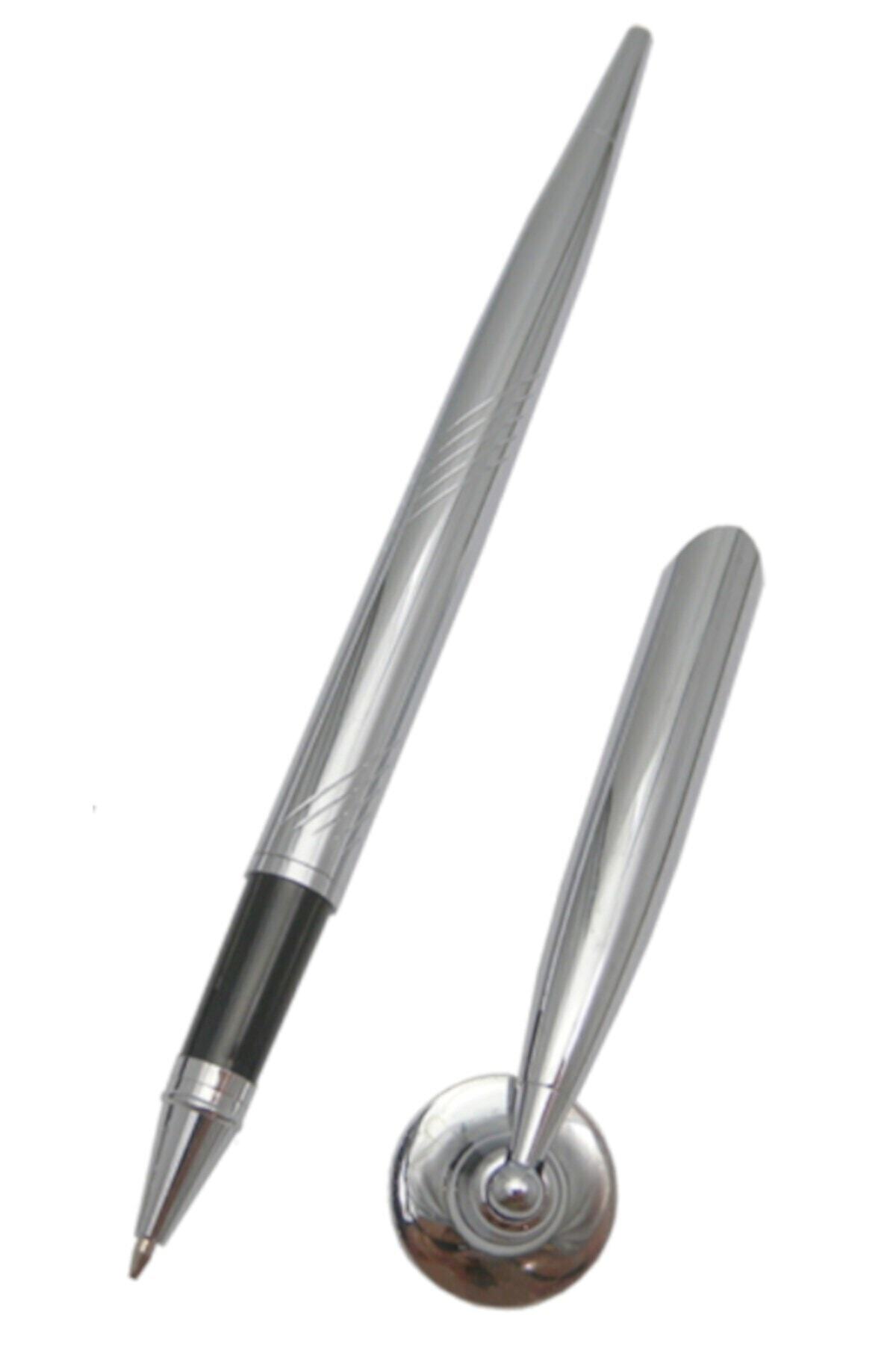 SEDEF SİLVER Soketli Sümen Kalemi Tükenmez Kalemi Kuyruklu Masa Isimlik Kalemi