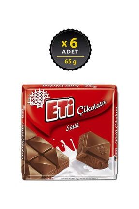 Çikolata Sütlü Kare 65 g x 6 Adet 1275000-6
