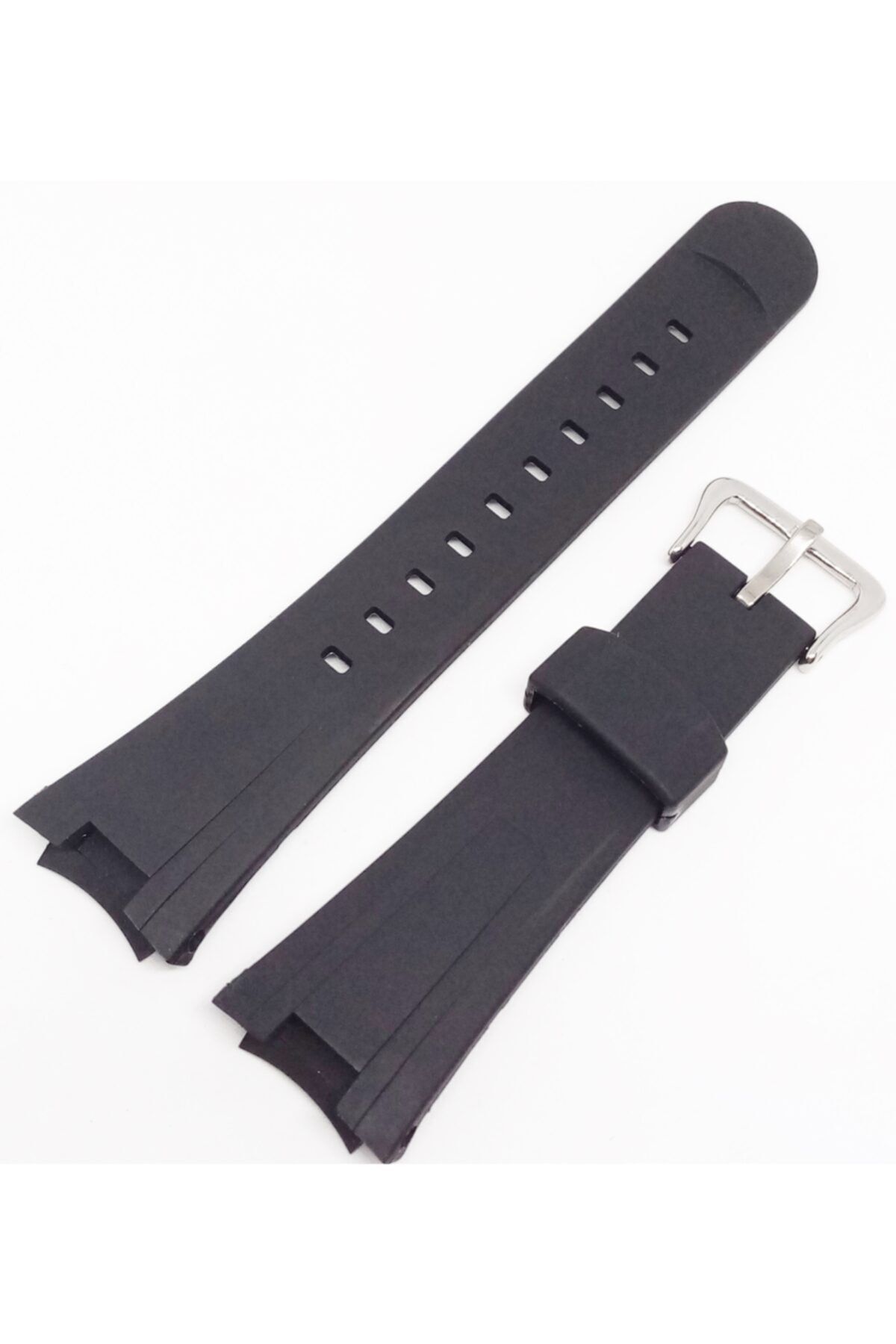 onlinekordon Casio Ef305 Compatible Black Silicone Watch Band