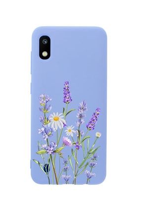 Samsung A10 Lavender Premium Silikonlu Lila Telefon Kılıfı MCSAMA10LLVN