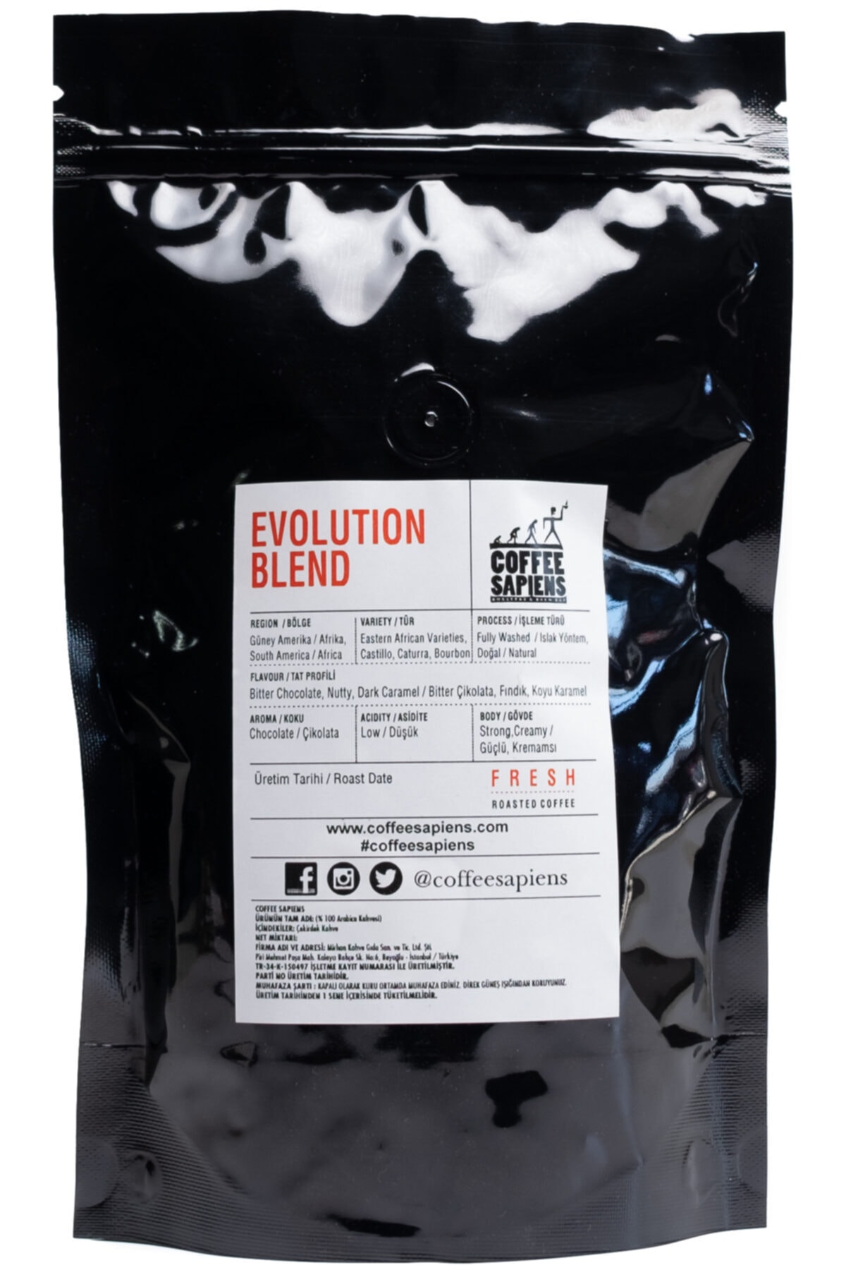 Coffee Sapiens Evolution Blend 250 gr. Çekirdek Kahve