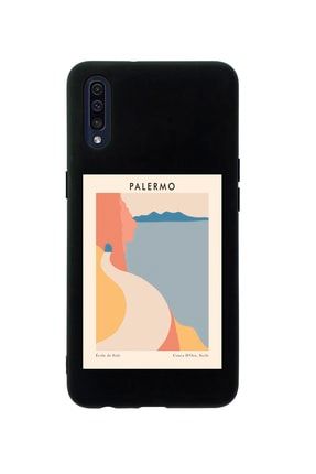 Samsung A50 Palermo Premium Silikonlu Siyah Telefon Kılıfı MCSAMA50LPLR