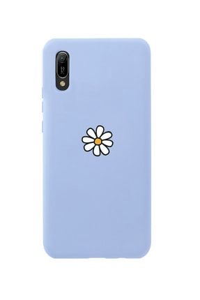 Huawei Y6 2019 Papatya Premium Silikonlu Lila Telefon Kılıfı MCHY619LPAP