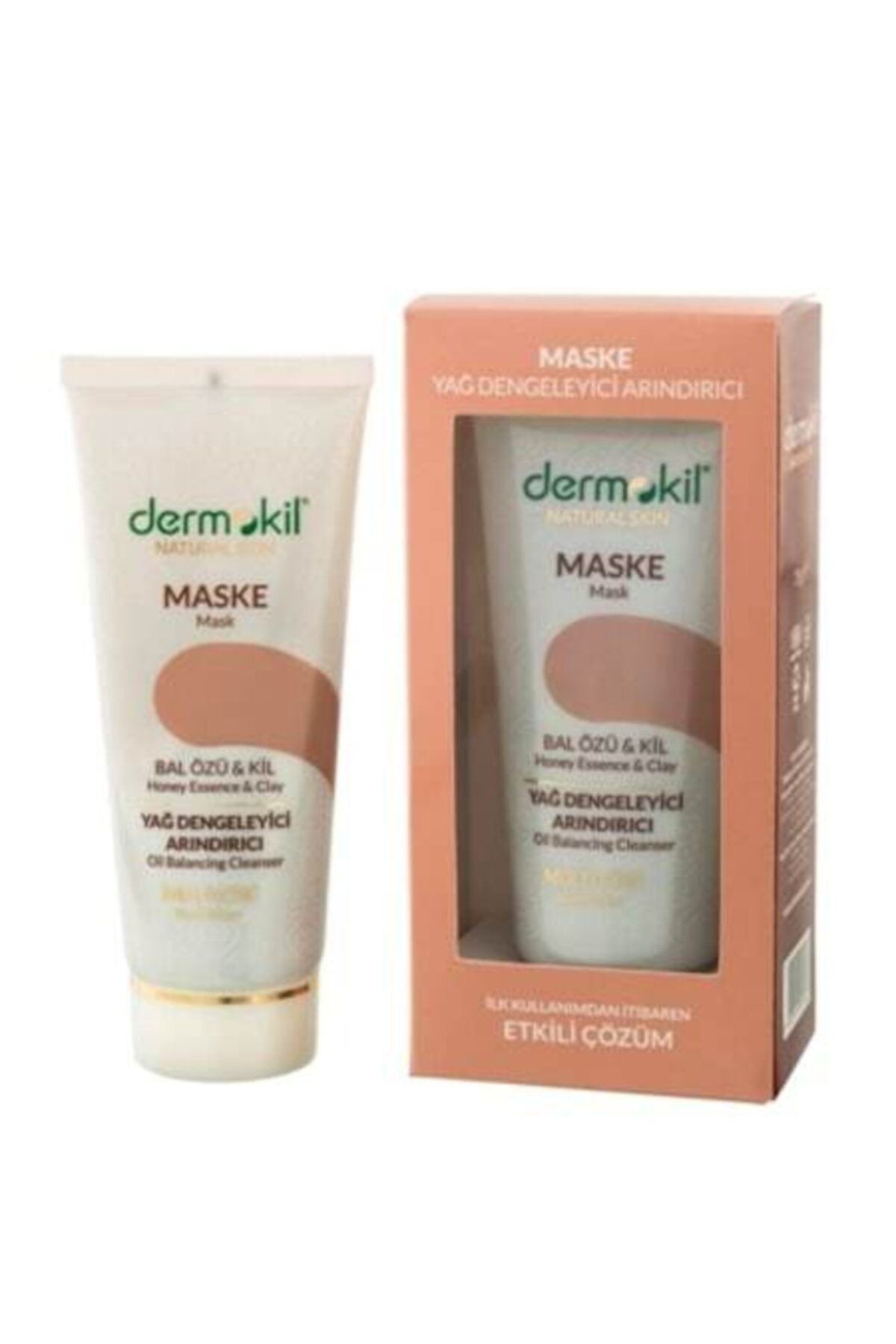 dermokil natural skin yag dengeleyeci arindirici maske 75 ml bal ozu kil fiyati yorumlari trendyol