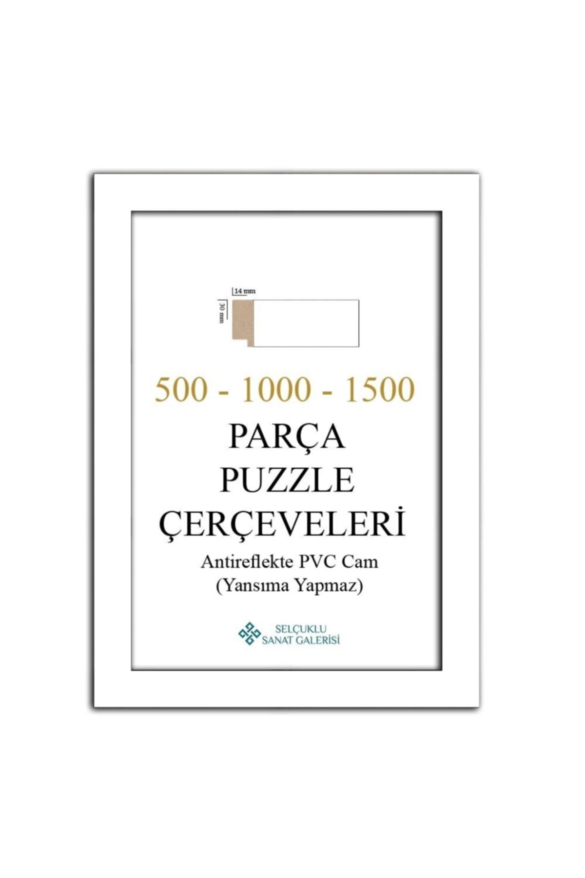Genel Markalar Puzzle Çerçevesi 30 Mm 34x48 Cm (500'luk) Beyaz