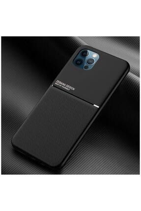 Apple Iphone 12 Pro Max Kılıf Zebana Design Silikon Kılıf Siyah 2100-m444